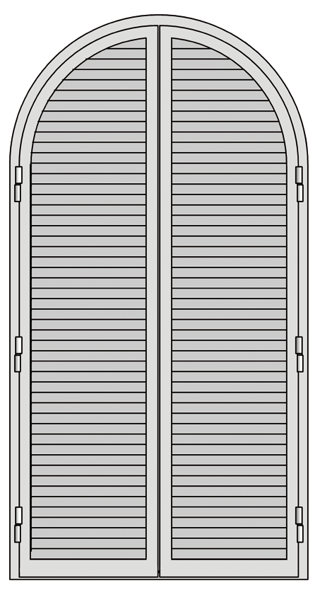 Persiana ad arco tutto sesto Uninfissi